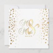 Stijlvolle goudConfetti Stippen - repetitief avond Kaart (Voorkant)