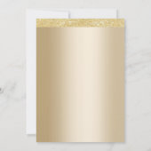 Stijlvolle gouden 50ste trouwdagjubileum kaart (Achterkant)