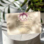 Stijlvolle Gouden Confetti Glitter Lotus Metallic Visitekaartje