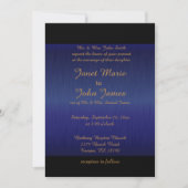 Stijlvolle gouden Confetti Stippen | Sapphire Blue Kaart (Voorkant)