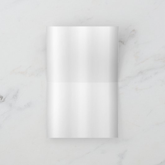 *Stijlvolle gouden confetti stippen | Witte satijn Bedankkaart (Binnen)