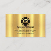 Stijlvolle Gouden Dakverf Splatter Visitekaartje (Achterkant)