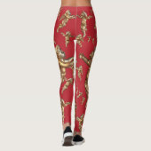 Stijlvolle gouden engelen leggings (Achterkant)