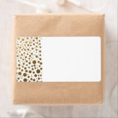 Stijlvolle gouden folie Confetti Stippen Etiket (Insitu)