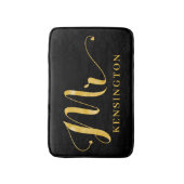 Stijlvolle gouden folie typografie Mr. New Husband Badmat (Voorkant Verticaal)