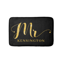 Stijlvolle gouden folie typografie Mr. New Husband