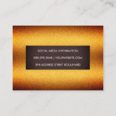 Stijlvolle gouden glans met bruin label (Achterkant)