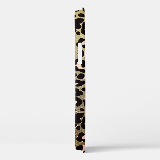 Stijlvolle Gouden Glitter Gouden Dier Print Custom Case-Mate iPhone Case (Achterkant / Rechts)