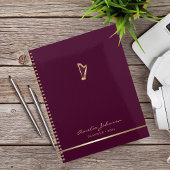 Stijlvolle gouden harp muziekleraar Custom Planner