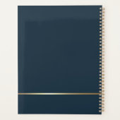 Stijlvolle gouden harp muziekleraar Custom Planner (Achterkant)