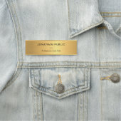 Stijlvolle gouden kleuren Eenvoudige elegante Sjab Naamplaatje (In situ)