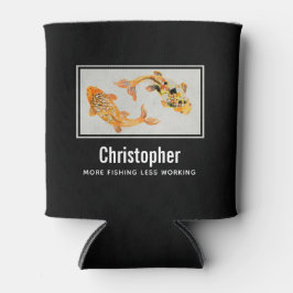 Stijlvolle gouden koi vis Vist minder werken Blikjeskoeler