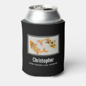 Stijlvolle gouden koi vis Vist minder werken Blikjeskoeler (Blikje Achterkant)