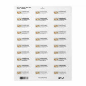 Stijlvolle gouden Koi vissen Etiket (Full Sheet)