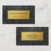 Stijlvolle gouden Lijst Achtergrond Visitekaartje (Voorkant / Achterkant)