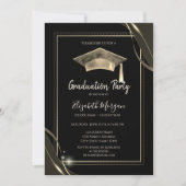 Stijlvolle Gouden Lijst Sparkle, Afstudeerder Pet Kaart (Voorkant)