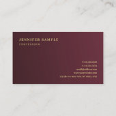 Stijlvolle gouden look tekst Premium Thick Luxury Visitekaartje (Achterkant)