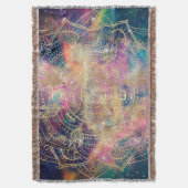 Stijlvolle gouden mandala kleurrijke Waterverf nev Deken (Voorkant Verticaal)