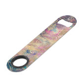 Stijlvolle gouden mandala kleurrijke Waterverf nev Speed Flessenopener (Voorkant Gekanteld)