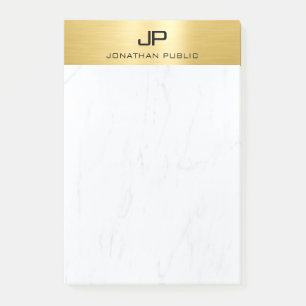 Stijlvolle Gouden Marmer Eenvoudige Moderne Design Post-it® Notes