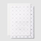 Stijlvolle gouden minimalistische bruiloft vellum uitnodigingen (Offset (Uitnodiging))