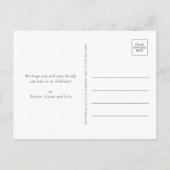 Stijlvolle gouden nieuwjaar feest uitnodiging briefkaart (Achterkant)