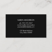 Stijlvolle gouden pijlen visitekaartje (Achterkant)