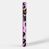 Stijlvolle gouden roze glitter luipaard print naam Case-Mate iPhone case (Achterkant / Rechts)