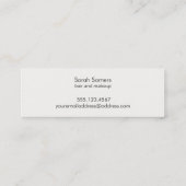 Stijlvolle gouden typografische vormgeving van Mak Mini Visitekaartje (Achterkant)