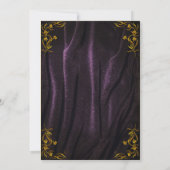 Stijlvolle gouden uitnodiging voor 50-jarig jubile (Achterkant)