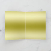 Stijlvolle gouden & zwarte decoratieve boog dank u bedankkaart (Binnen)