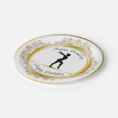 Stijlvolle goudgymnastiek Birthday Papieren Bordje (Gekanteld)