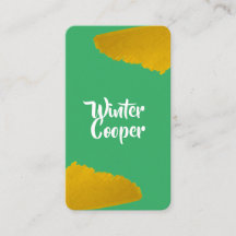 Stijlvolle goudverf splatter lijst groen turquoise