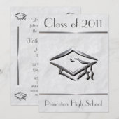 Stijlvolle Graduation Invitations Kaart (Voorkant / Achterkant)