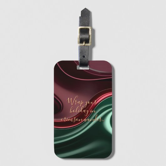 Stijlvolle grafische bagtag bagagelabel (Voorkant (verticaal))