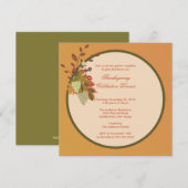 Stijlvolle grafische voorsprong Thanksgiving-uitvi Kaart (Voorkant / Achterkant)