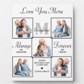 Stijlvolle GRANDMA Persoonlijk 5 Foto Collage Fotoplaat (Voorkant)