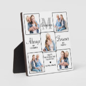 Stijlvolle GRANDMA Persoonlijk 5 Foto Collage Fotoplaat (Voorkant)