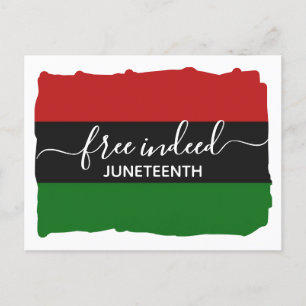 Stijlvolle GRATIS ECHT Pan Afrikaanse JUNETEENTH Briefkaart