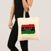 Stijlvolle GRATIS ECHT Pan Afrikaanse JUNETEENTH Tote Bag (Voorkant (product))