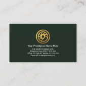 Stijlvolle Green Sport Auto Auto Driver Details Visitekaartje (Achterkant)