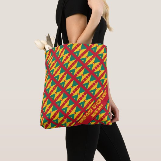 Stijlvolle GRENADA VLAG Gods Hart Jesaja 40 Tote Bag (Dichtbij)