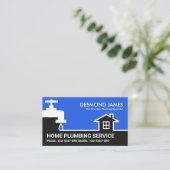 Stijlvolle grens voor de waterpijpleiding visitekaartje (Staand voorkant)