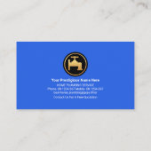 Stijlvolle grens voor de waterpijpleiding visitekaartje (Achterkant)