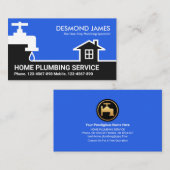 Stijlvolle grens voor de waterpijpleiding visitekaartje (Voorkant / Achterkant)