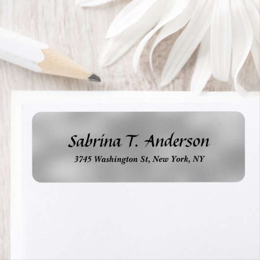 Stijlvolle Grijs Creatief Professioneel Elegant Sc Etiket (Insitu)