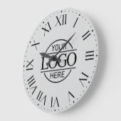 Stijlvolle grijs merk bedrijf Business Logo Custom Grote Klok (Hoek)