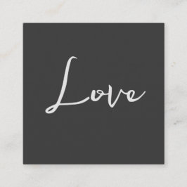 Stijlvolle grijze achtergrond liefde bruiloft informatiekaartje