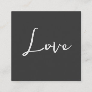 Stijlvolle grijze achtergrond liefde bruiloft informatiekaartje