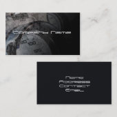 Stijlvolle grijze autoklok visitekaartje (Voorkant / Achterkant)